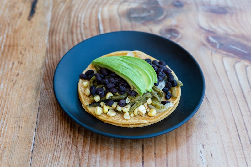 Southwest black bean tostada at Cafe Rio