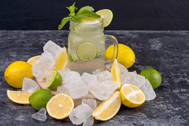 Freshly squeezed lemonade with mint at Cafe Rio